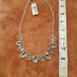 Glass & Silver toned necklace